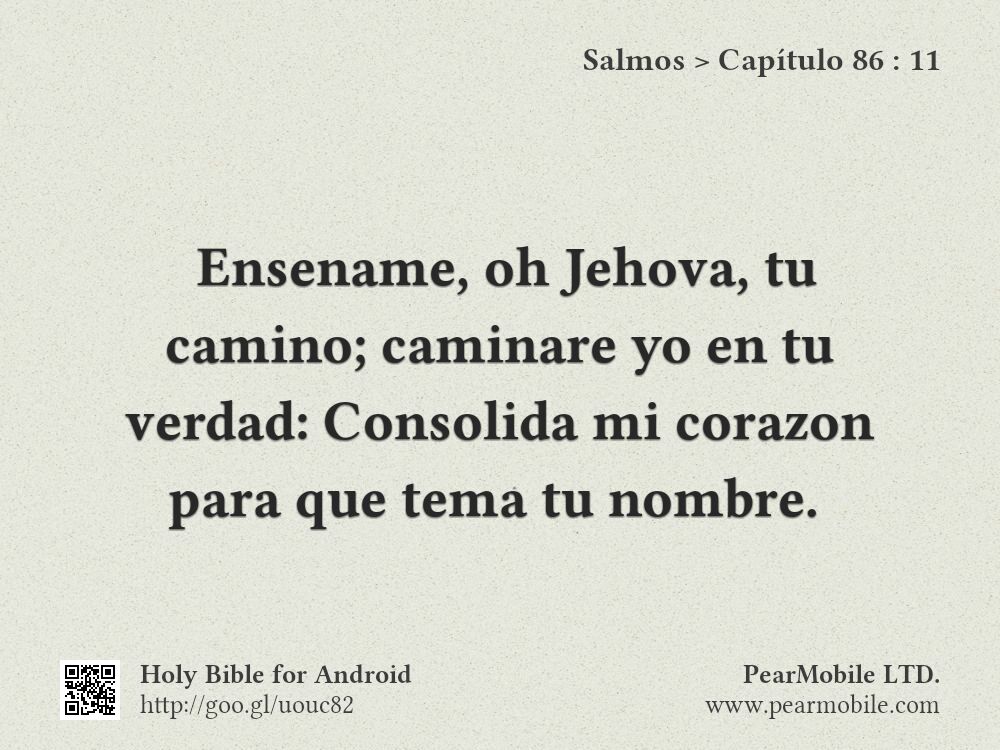 Salmos, Capítulo 86:11